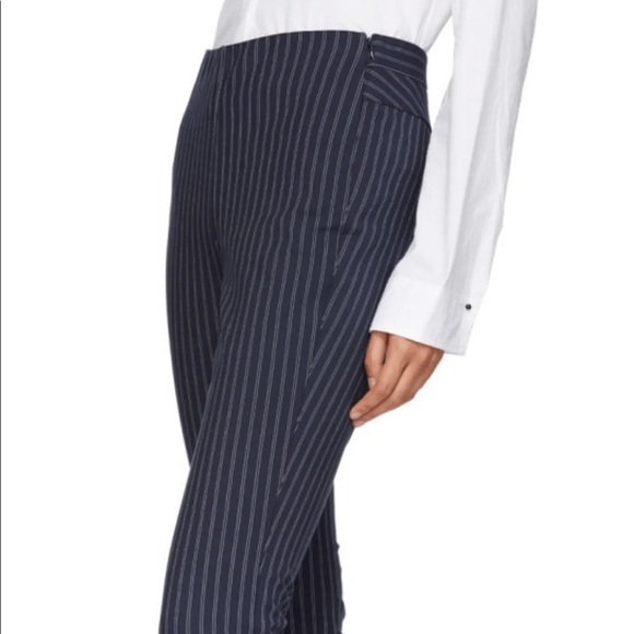 Rag & Bone Simone Pant Navy White Stripe Size 4 EUC - Picture 4 of 8